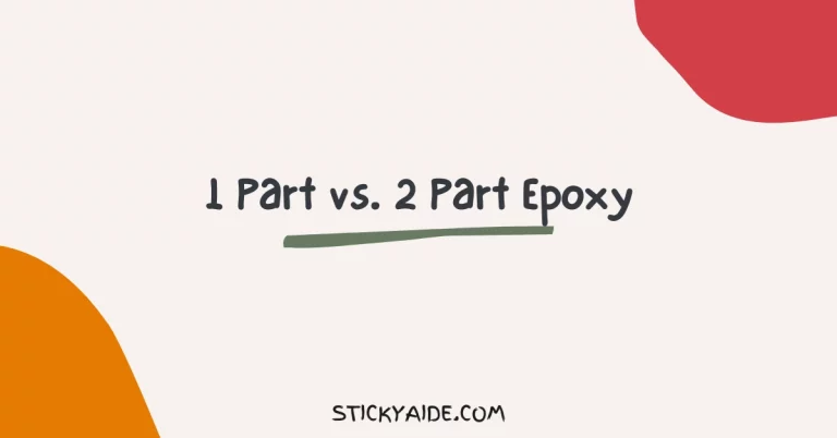 1 Part vs. 2 Part Epoxy | What’re The Differences?