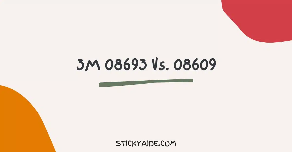 3M 08693 Vs 08609