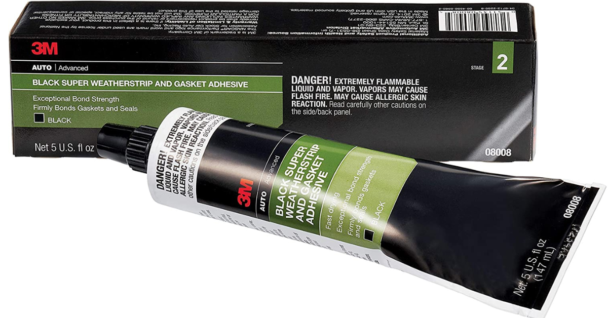 3M Black Super Weatherstrip and Gasket Adhesive 08008 
