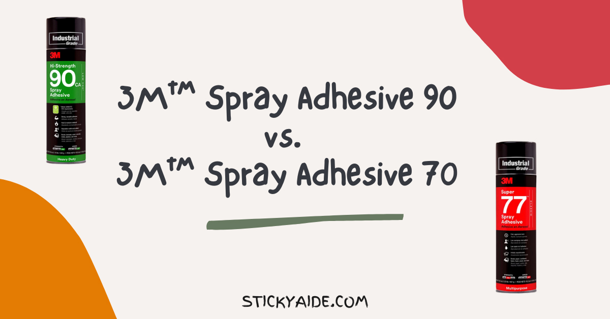 3M Spray Adhesive 90 vs 77