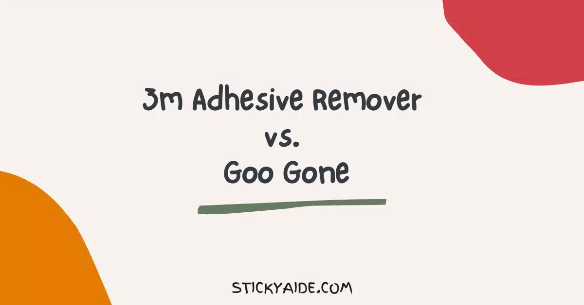 3m Adhesive Remover vs Goo Gone
