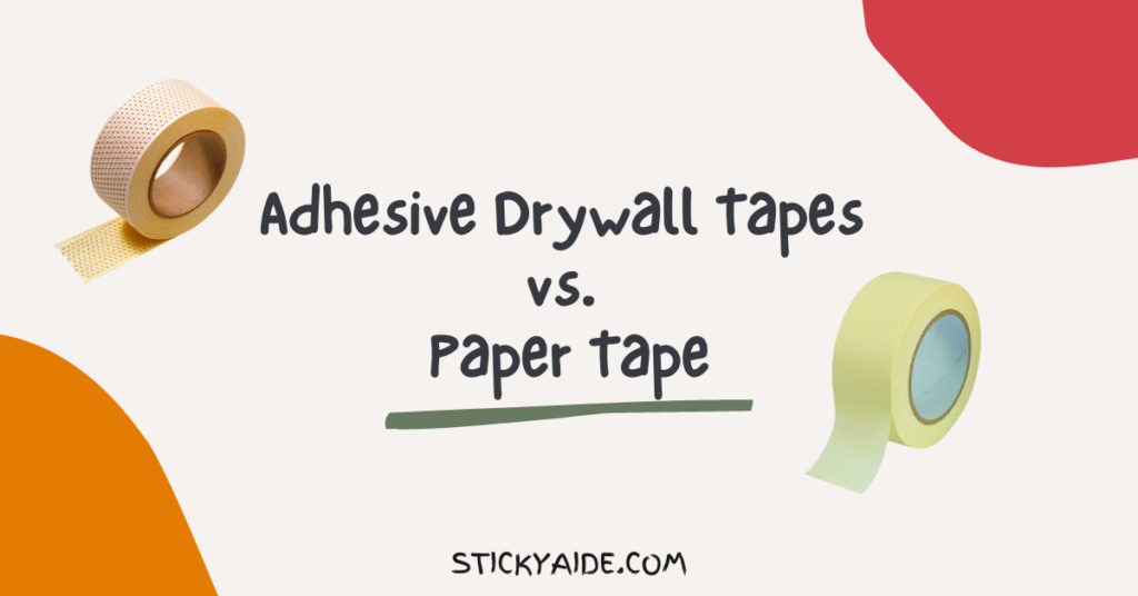 Mesh / Adhesive Drywall Tape vs. Paper Tape Sticky Aide