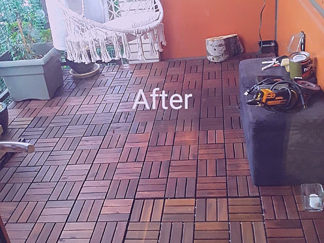 After Using MusselBound Adhesive Tile Mat