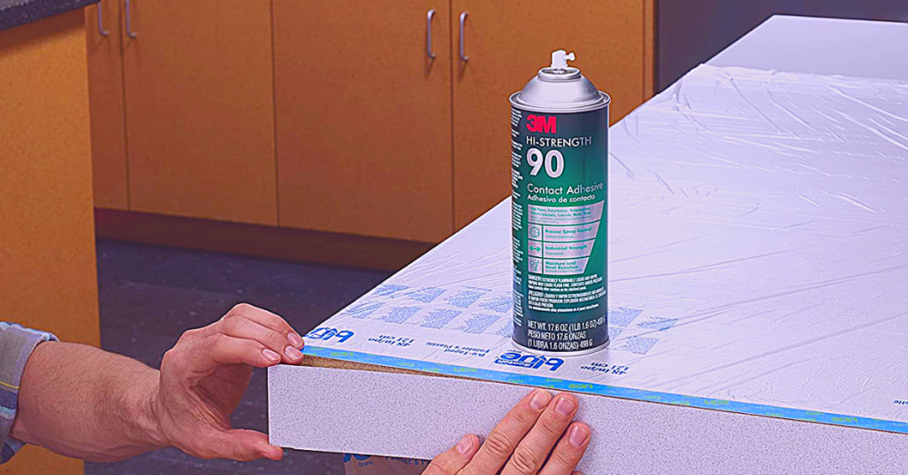 Applying 3M 90 Spray Adhesive