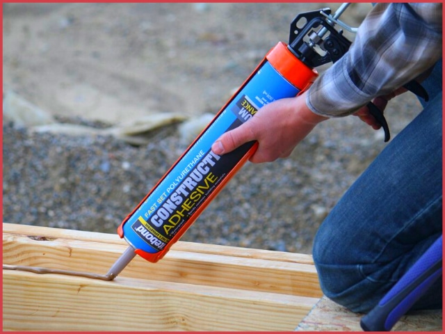 Applying Construction Adhesive