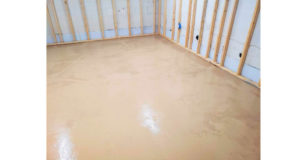 Applying EPOXYSHIELD Basement Floor Coating