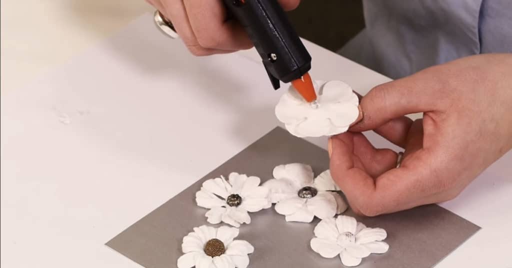 Applying Hot Glue