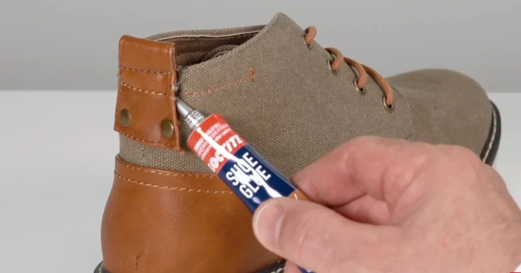 Applying Loctite Shoe Glue