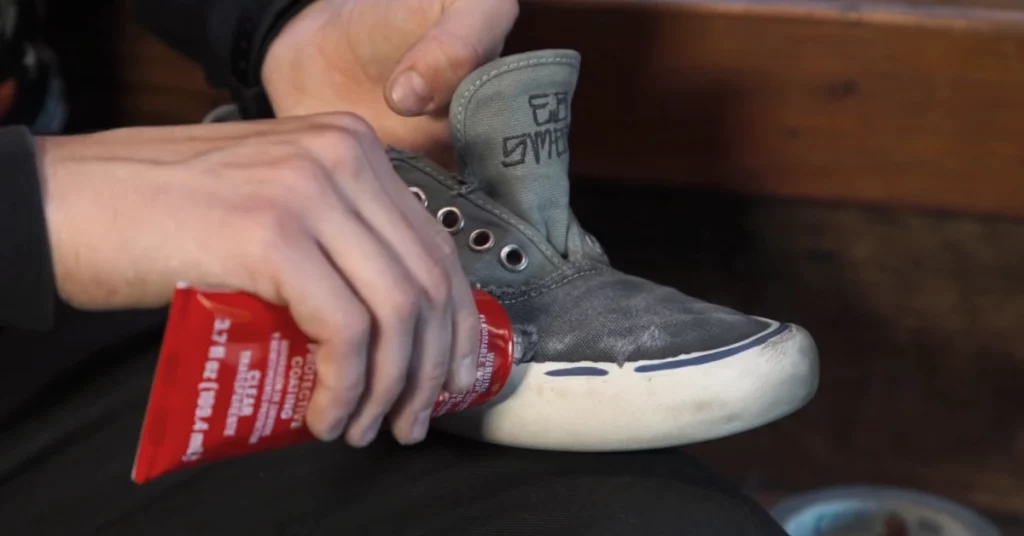 Applying Shoe Goo