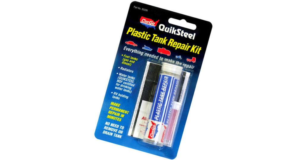 Blue Magic 6522KTRI QuikSteel Plastic Tank Repair Kit 