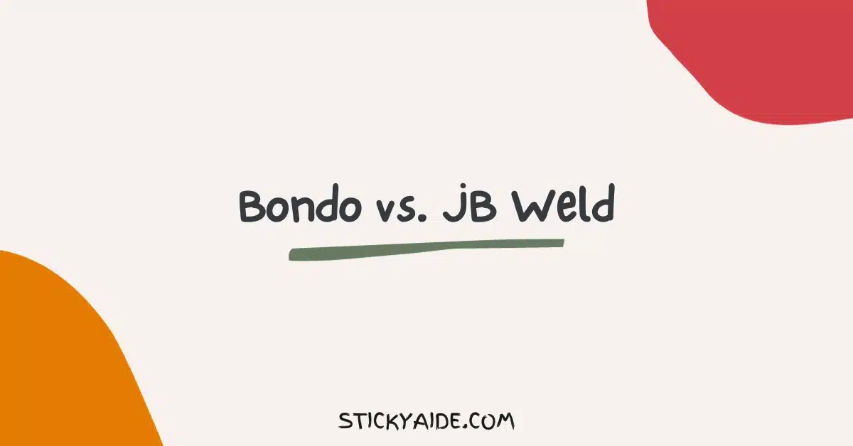 Bondo vs JB Weld