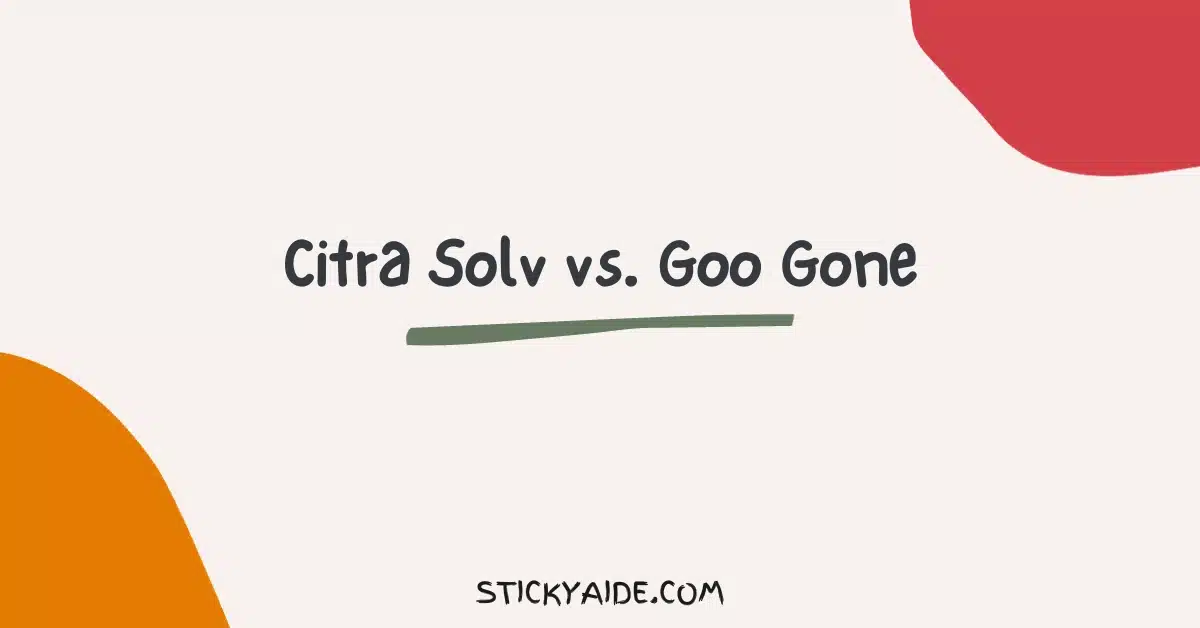 Citra Solv vs Goo Gone