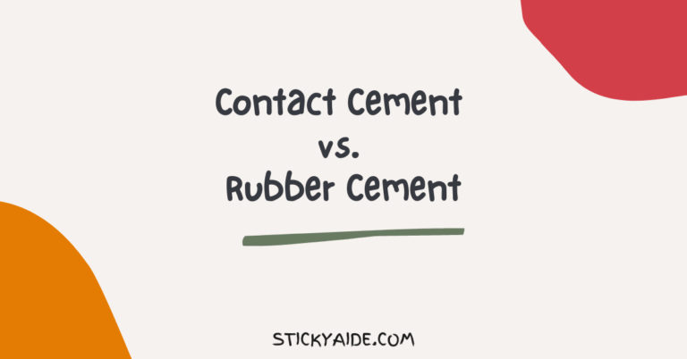 Contact Cement vs. Rubber Cement | In-Depth Comparison