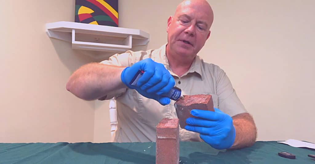 Gluing Bricks Together Step 1