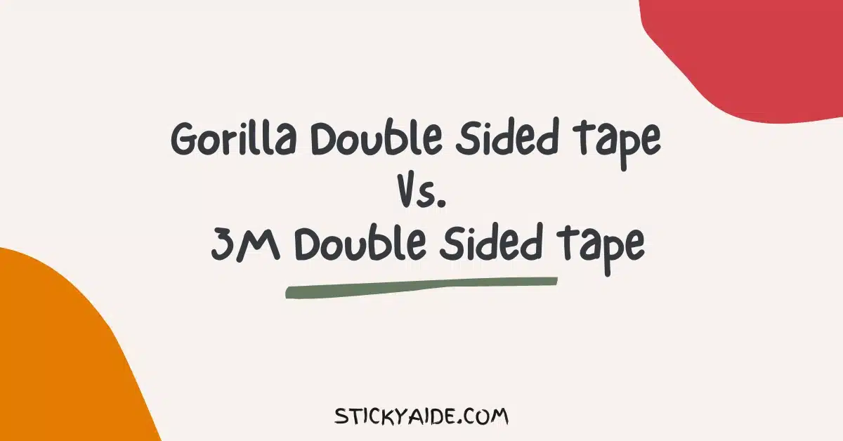 Gorilla Double Sided Tape Vs 3M