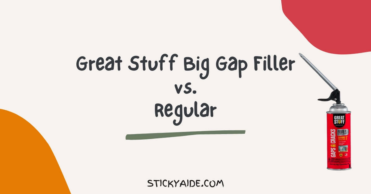 Great Stuff Big Gap Filler vs Regular