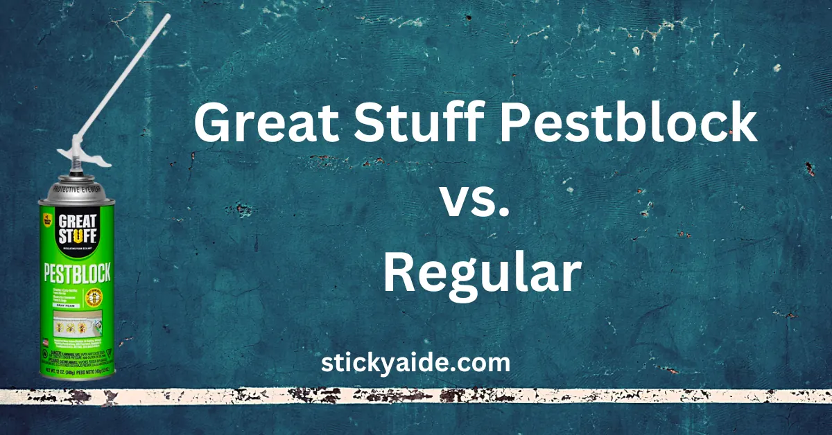 Great Stuff Pestblock vs Regular