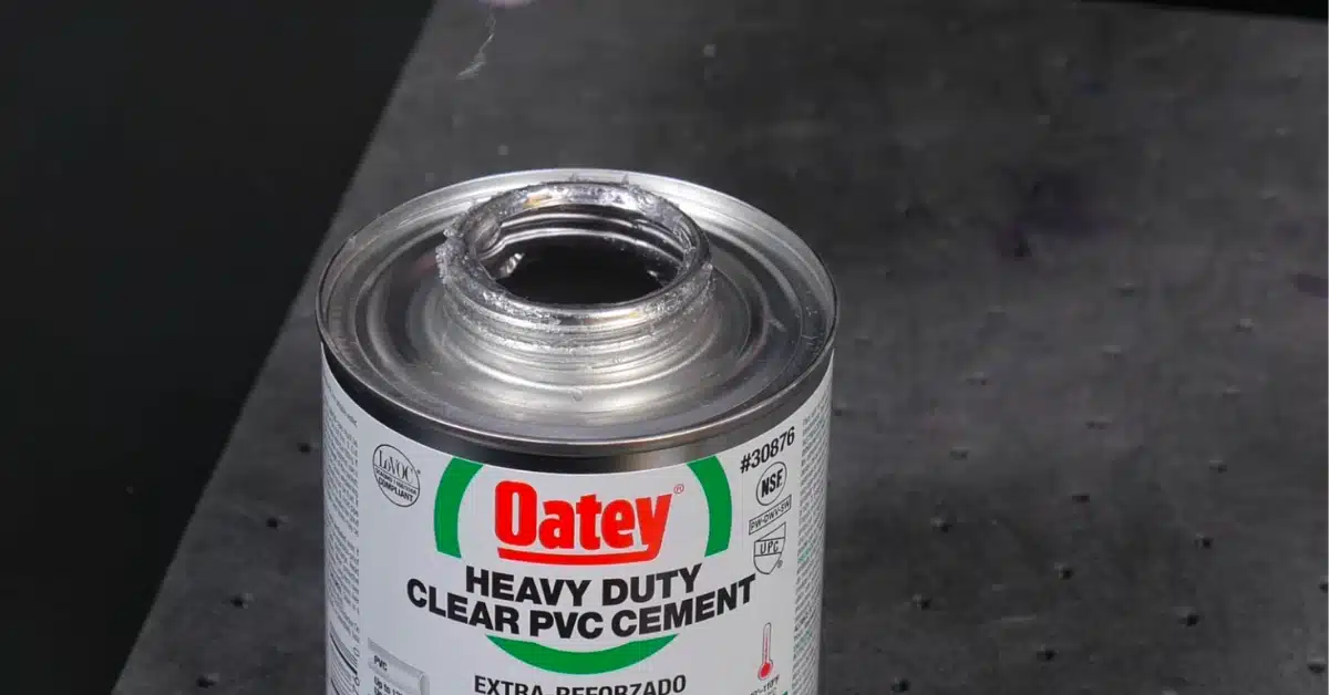 How to Open Oatey PVC Cement