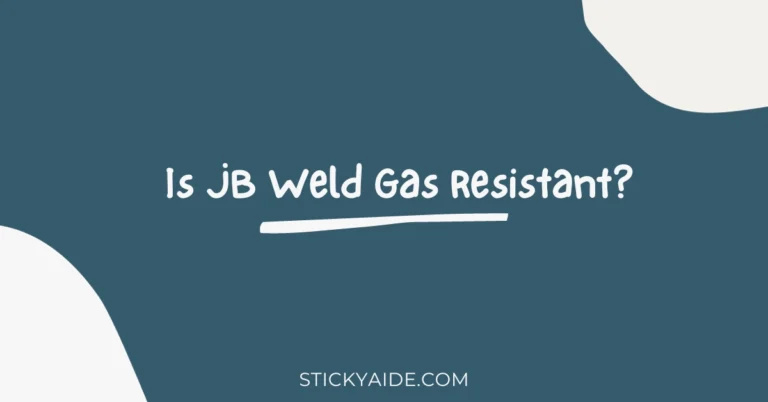 Is JB Weld Gas Resistant?
