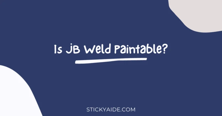 Is JB Weld Paintable?