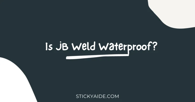 Is JB Weld Waterproof?