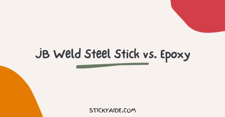 JB Weld Steel Stick vs. Epoxy