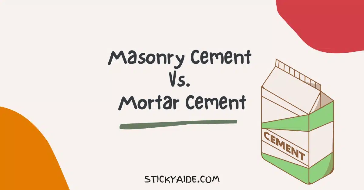 Masonry Cement Vs Mortar Cement