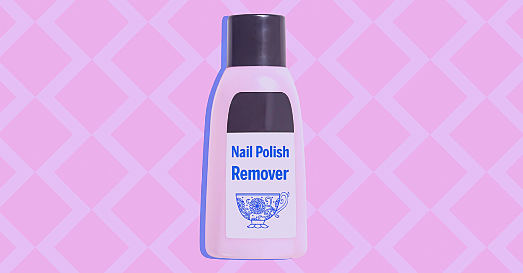 Nail Polish Remover to Adhesive from Glass Mirror