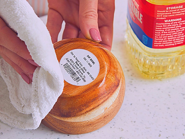 Olive Oil & Paper Towel To Remove Adhesive From Plastic