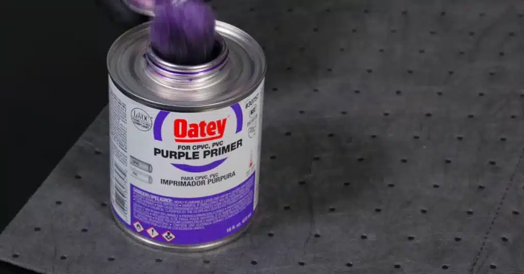 Opening Oatey PVC Cement