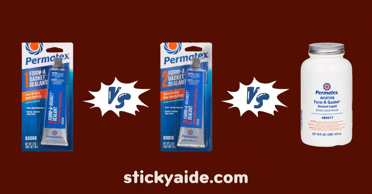 Permatex Form A Gasket 1 Vs 2 Vs 3