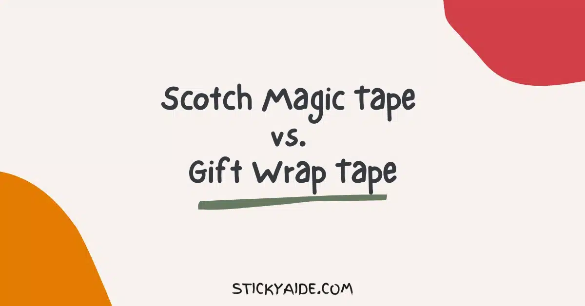 Scotch Magic Tape vs Gift Wrap Tape