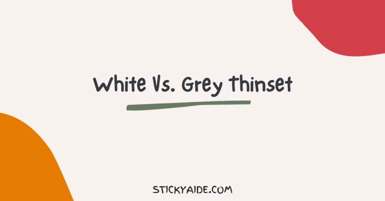 White Vs Grey Thinset
